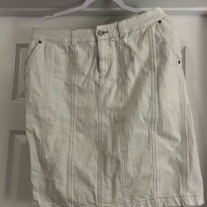 Madison Cream Pencil Skirt